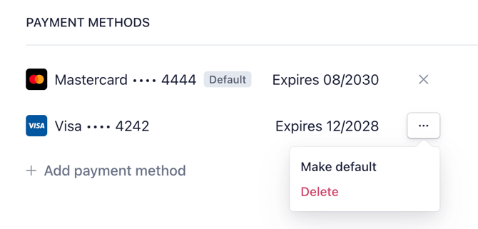 make default payment method